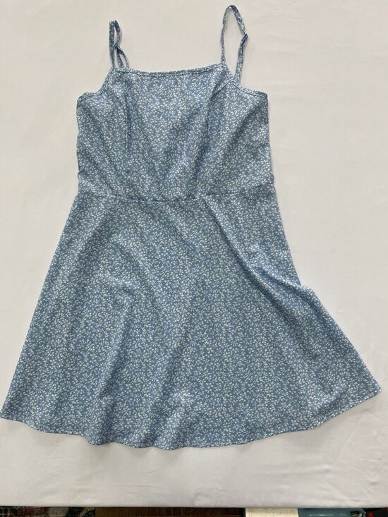 Flowers by Zoe Dresses & Skirts - Blue Floral Mini Sun Dress Cottagecore Aesthetic Size XL